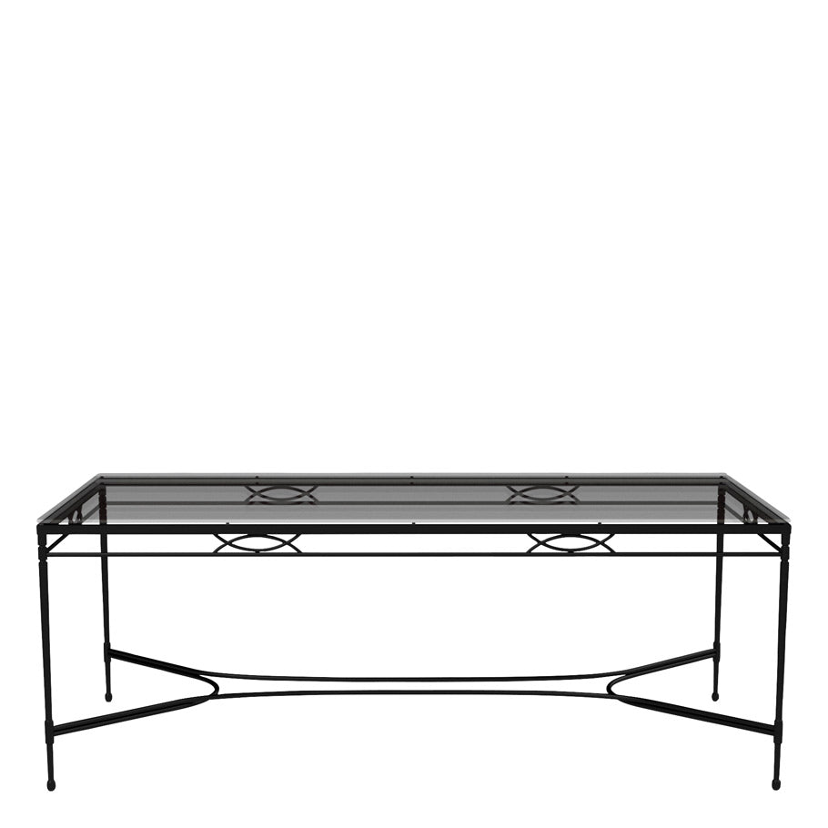 Amalfi Grande X Glass Top Dining Table Rectangle 203