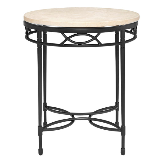 Amalfi Stone Top Side Table Round 51