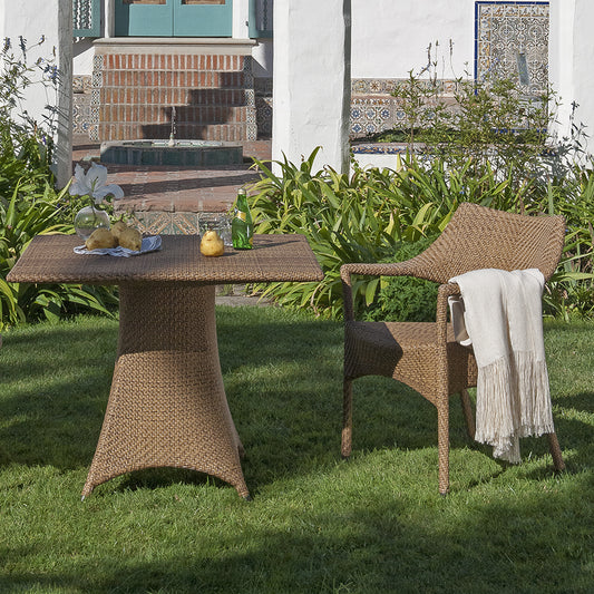 Amari Fully Woven Dining Table Square 90cms
