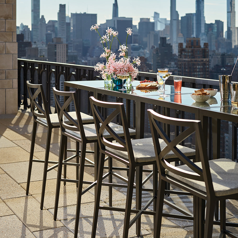 Azimuth Cross Barstool