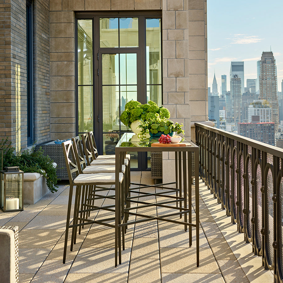 Azimuth Cross Barstool