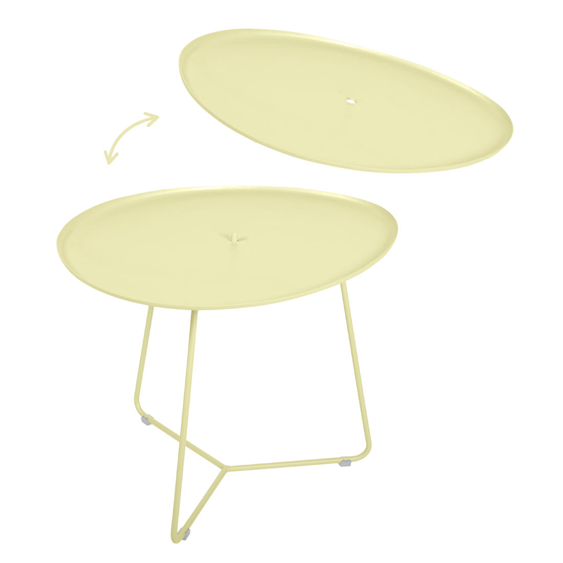 Cocotte Low Table with Removable Top