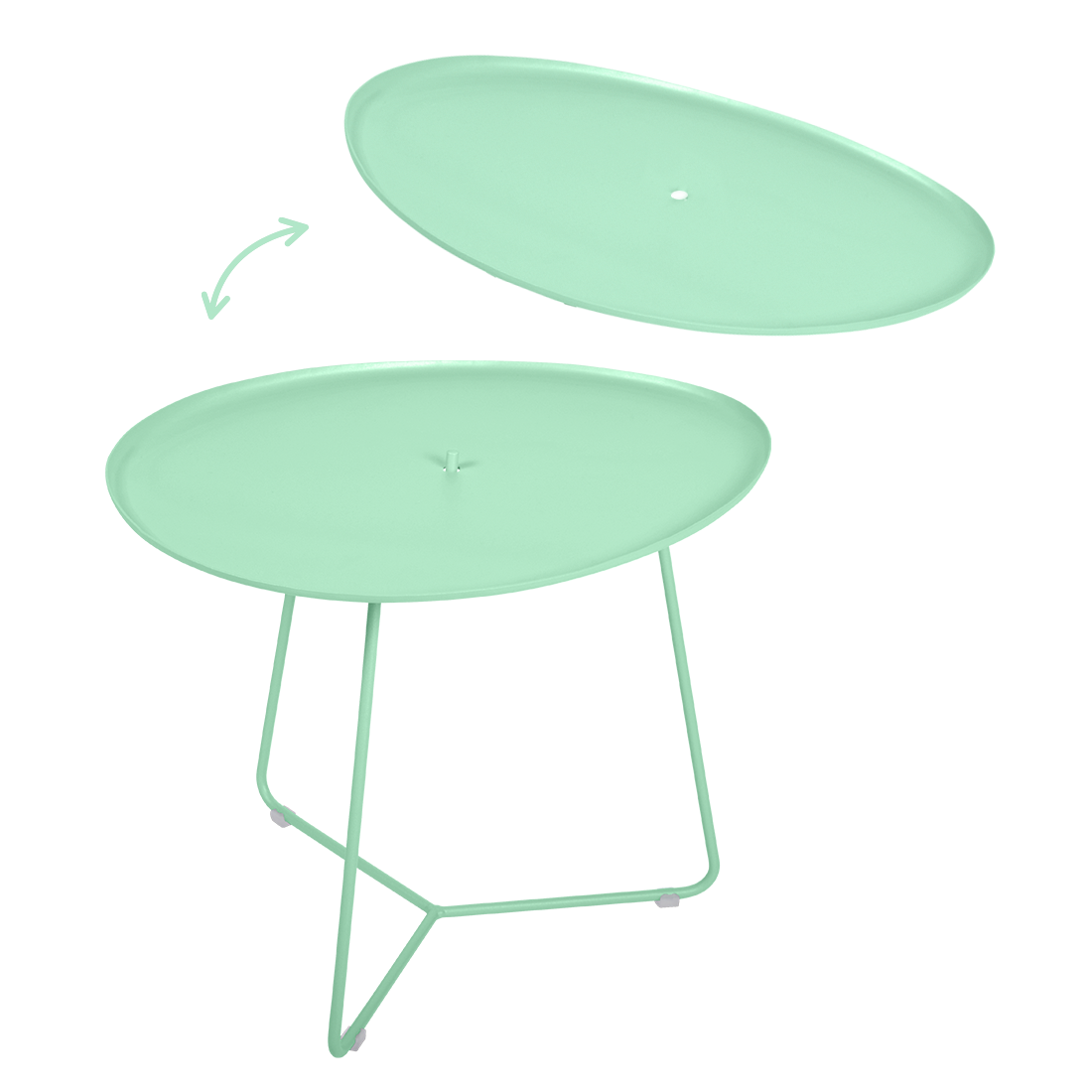 Cocotte Low Table with Removable Top