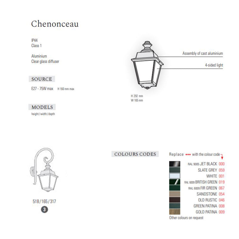 Chenonceau Model 3 Wall Light