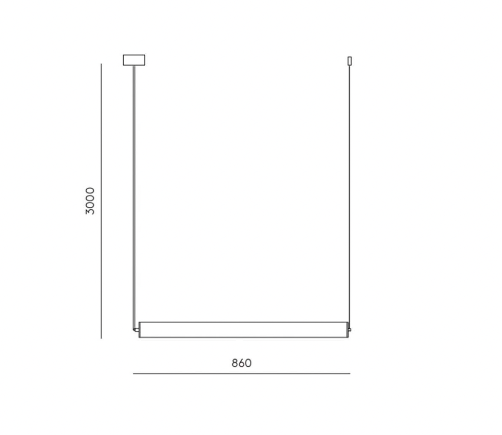 Tube Horizontal Pendant Light