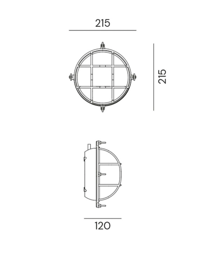 Marina Round Wall/Ceiling Light