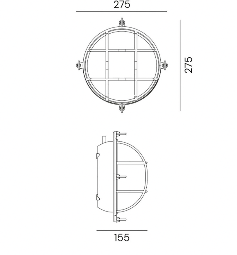 Marina Round Wall/Ceiling Light