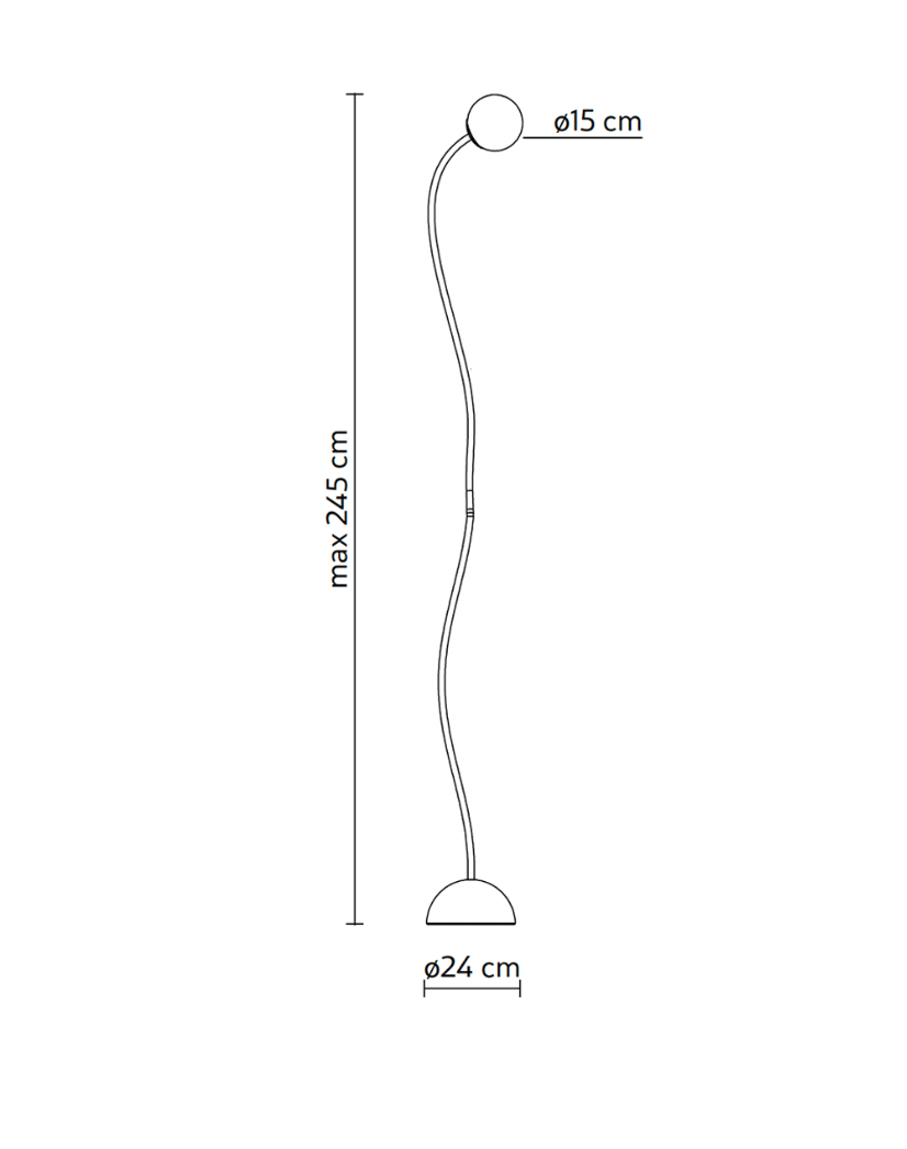 Moony  Outdoor Floor Lamp by Karman