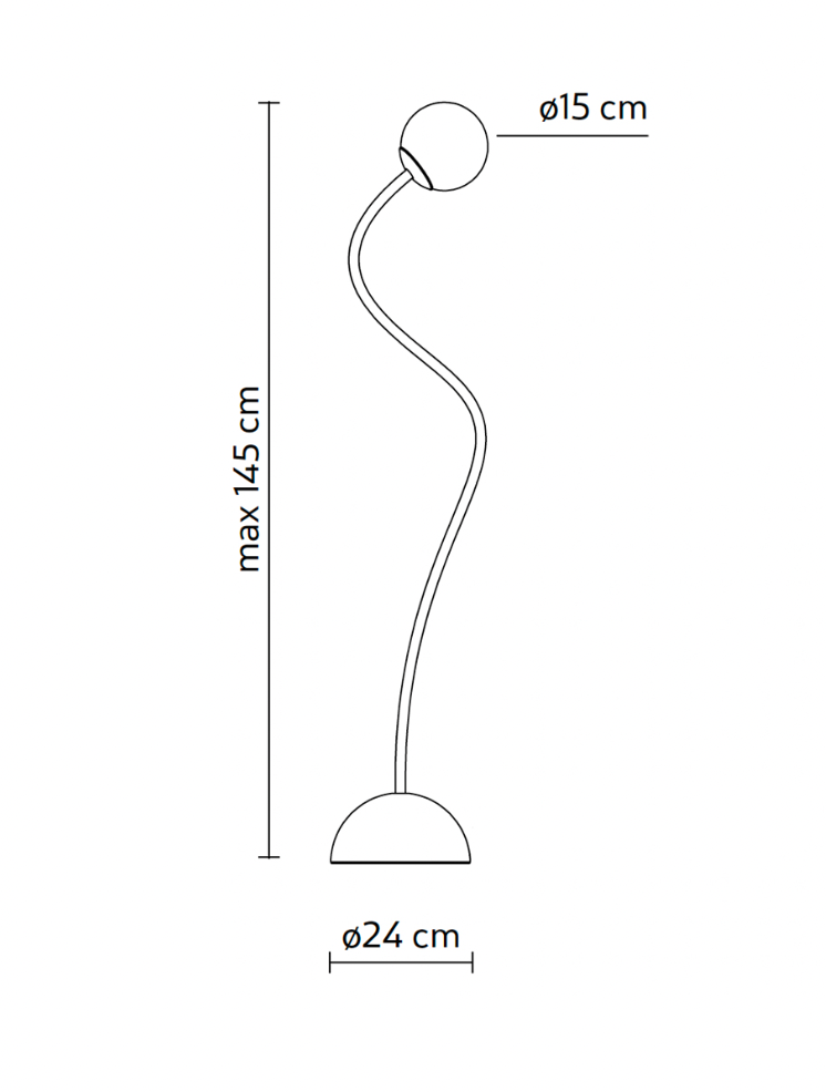 Moony  Outdoor Floor Lamp by Karman