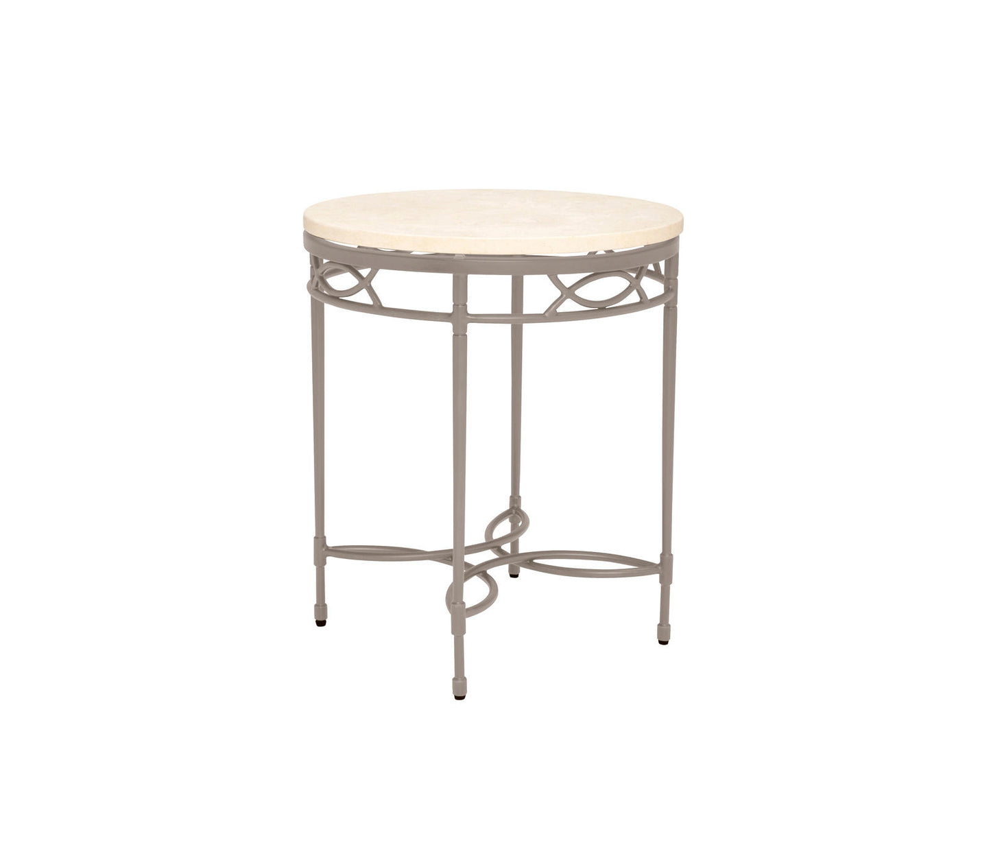 Amalfi Stone Top Side Table Round 51