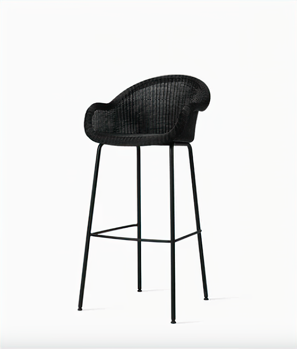 Edgard Counter Stool Black Steel
