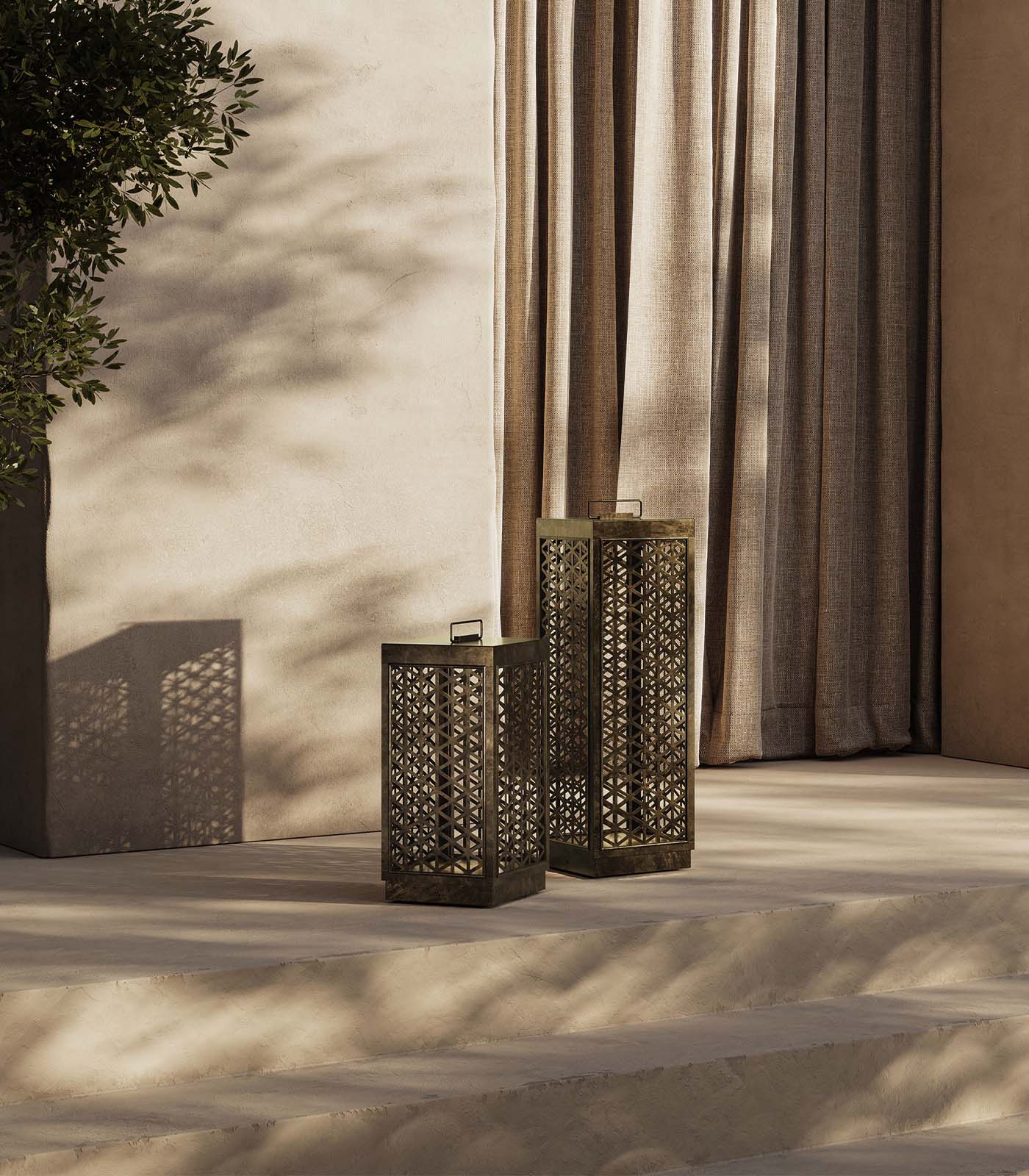 Grid Outdoor/Indoor Floor Lamp