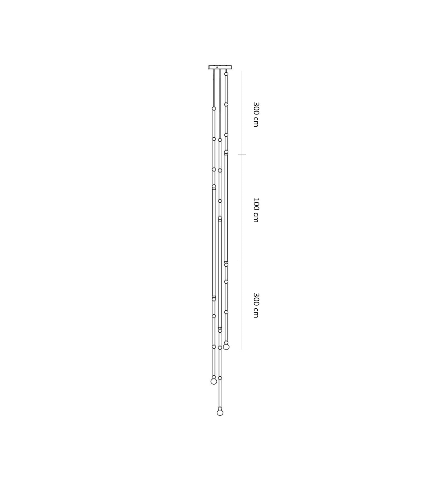 Leda 3LT Pendant Light