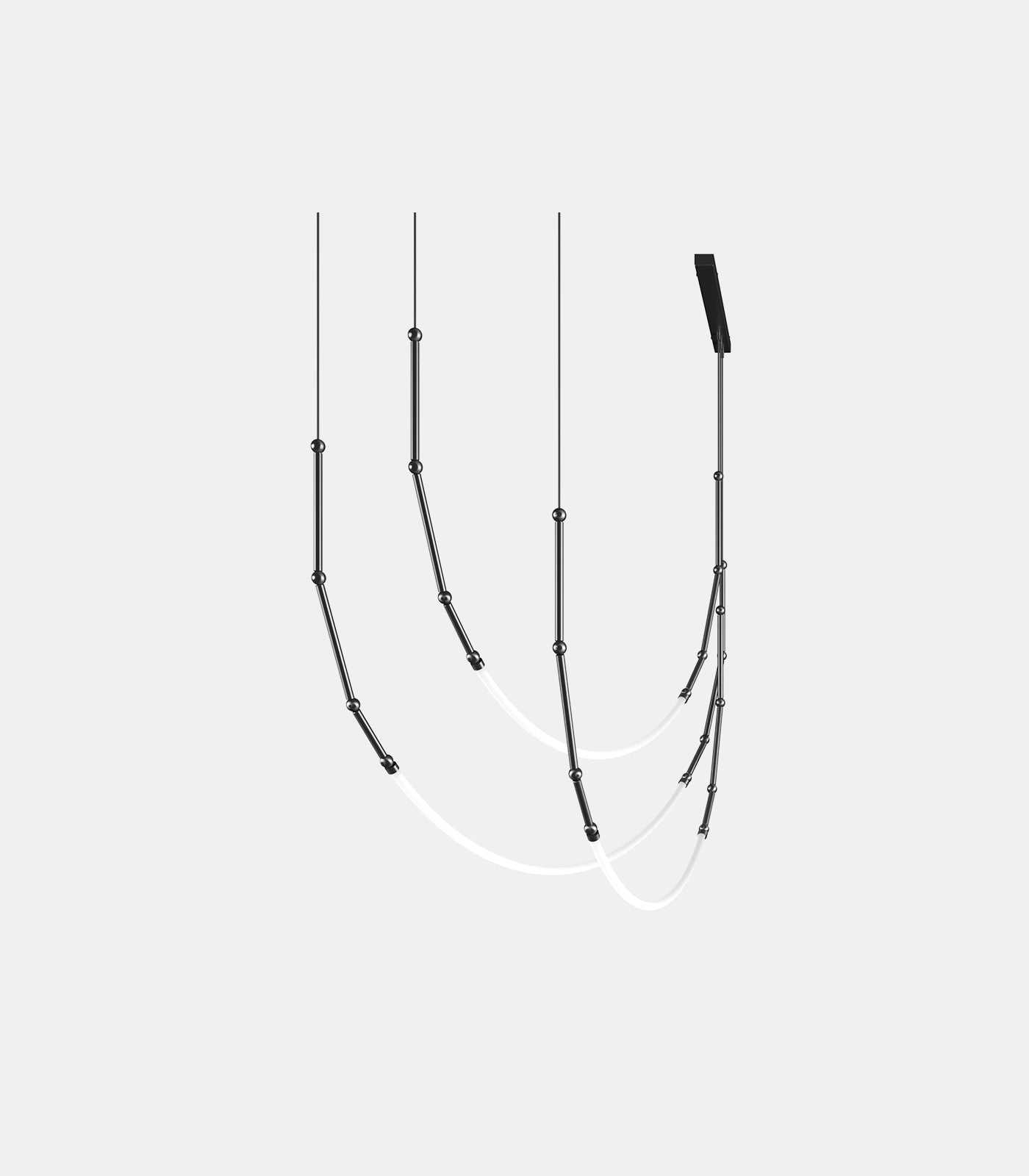 Leda 3LT Curve Pendant Light