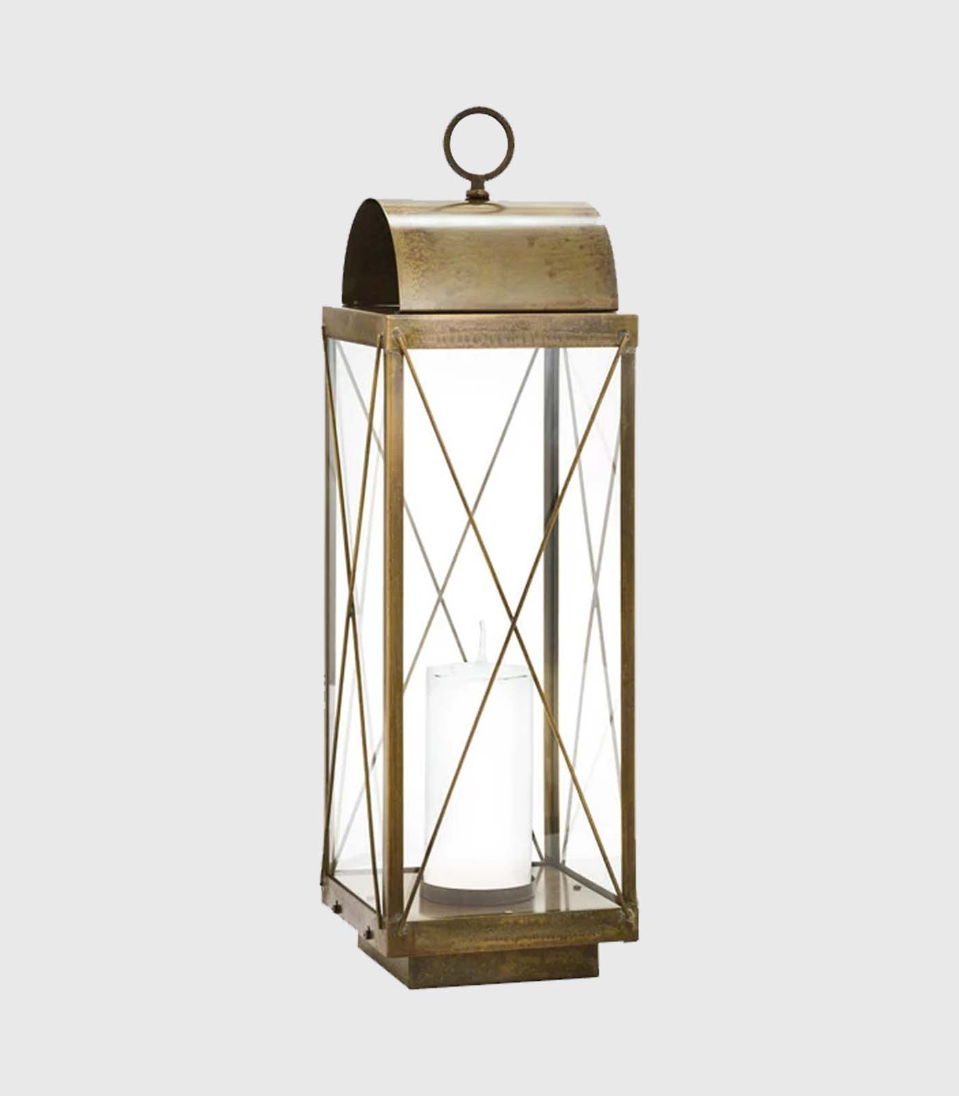Round Accent Lanterne Outdoor Floor Lamp