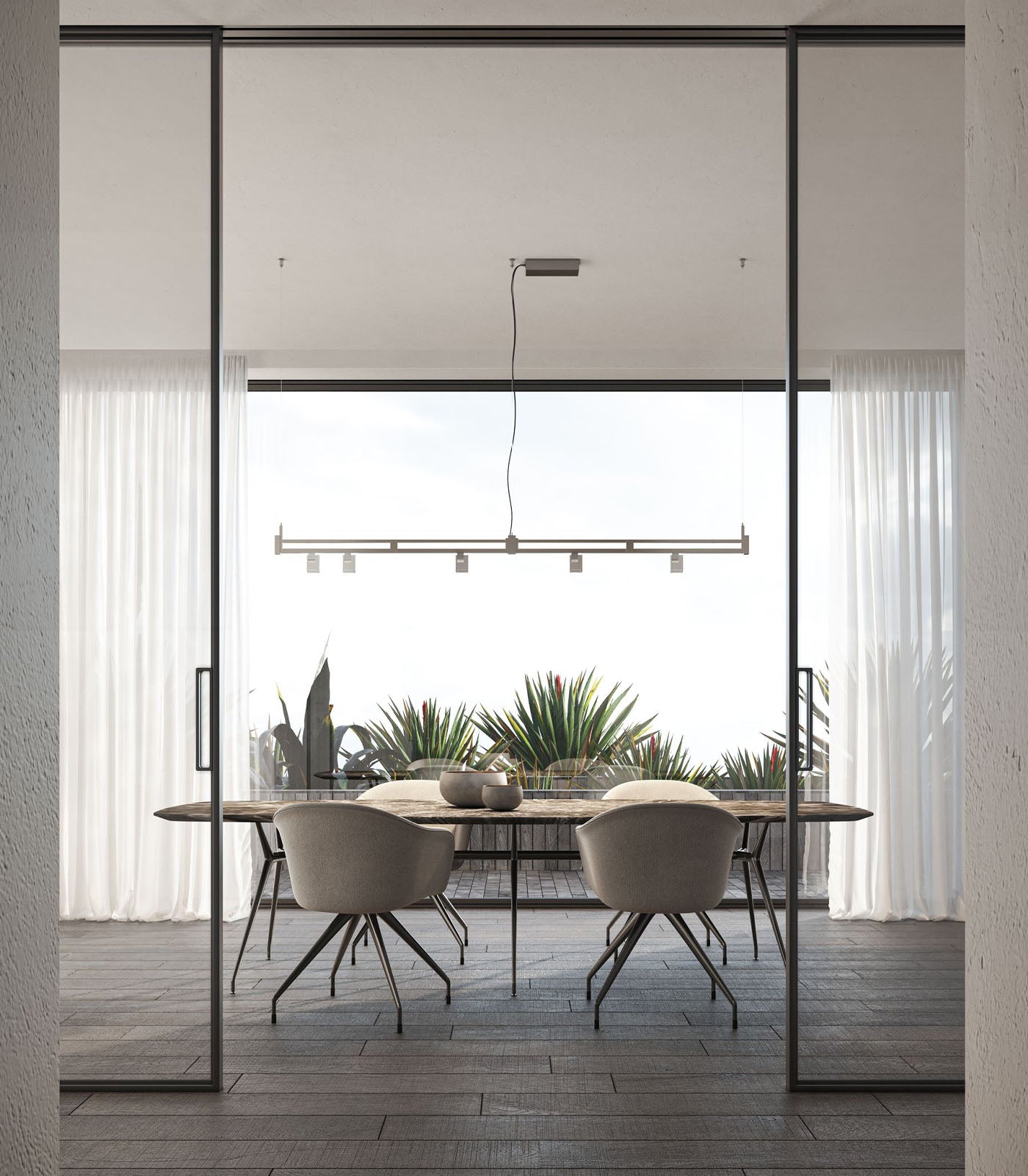 Airtek One Linear Pendant Light