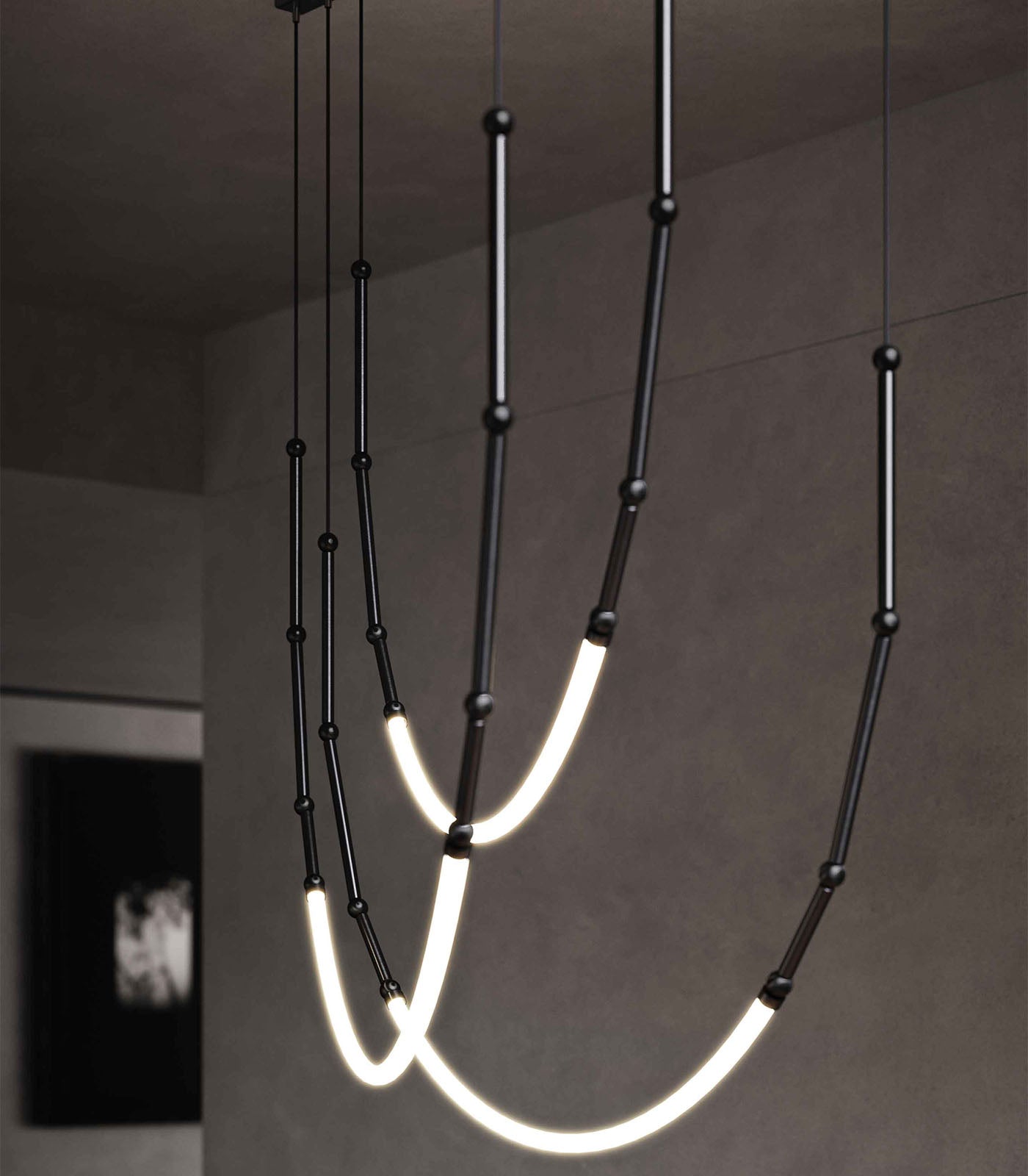 Leda 3LT Curve Pendant Light