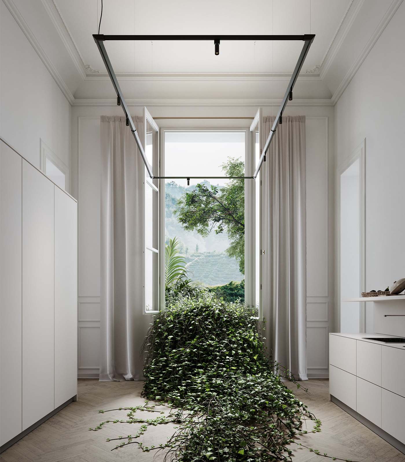 Turn It Rectangle Pendant Light
