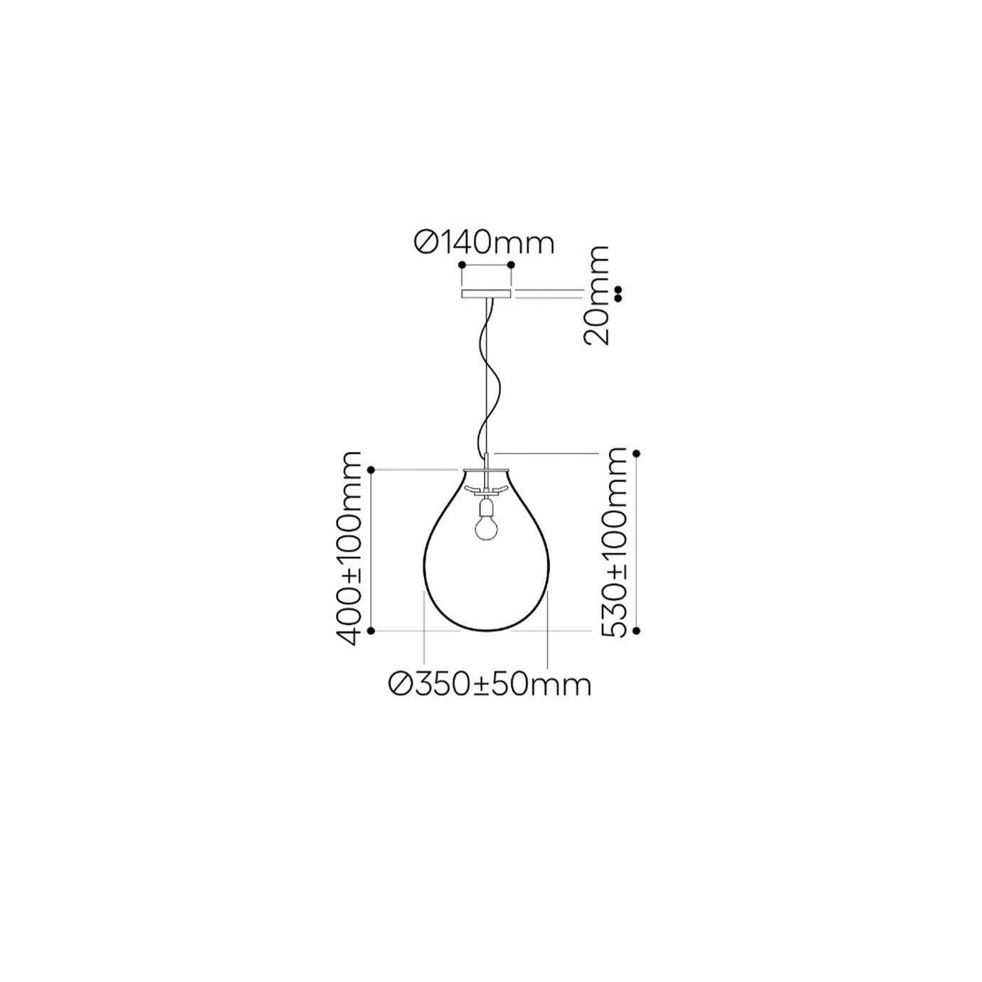 Tim Black Pendant Light
