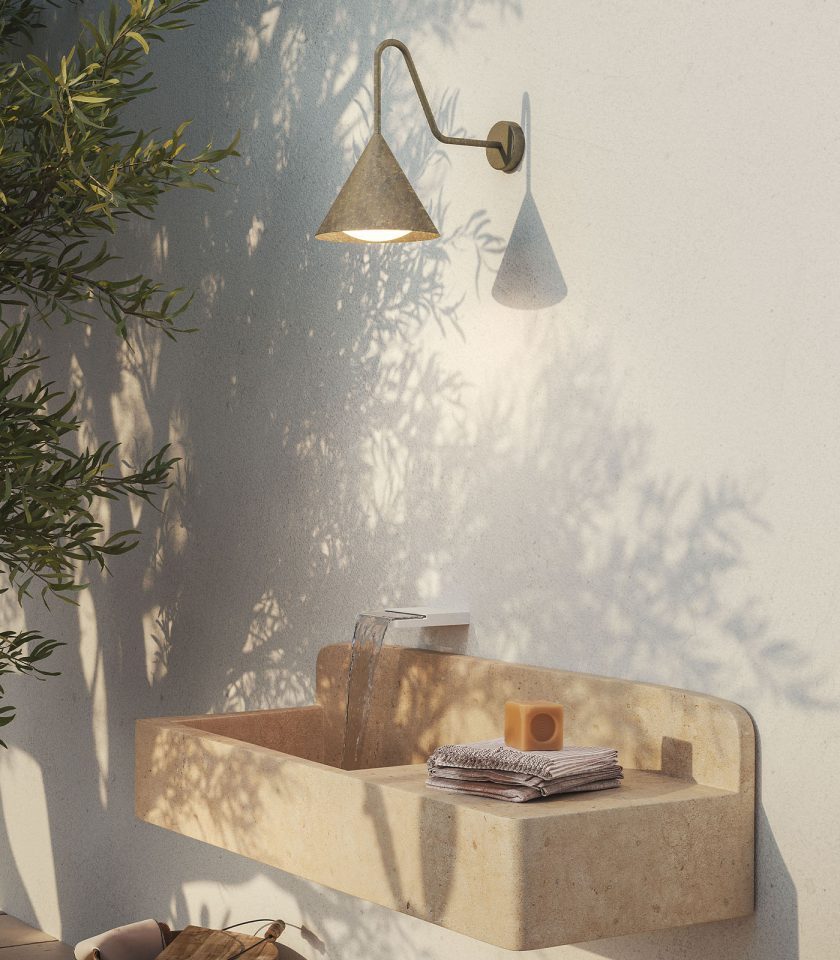 Cone Outdoor Wall Light by Il Fanale