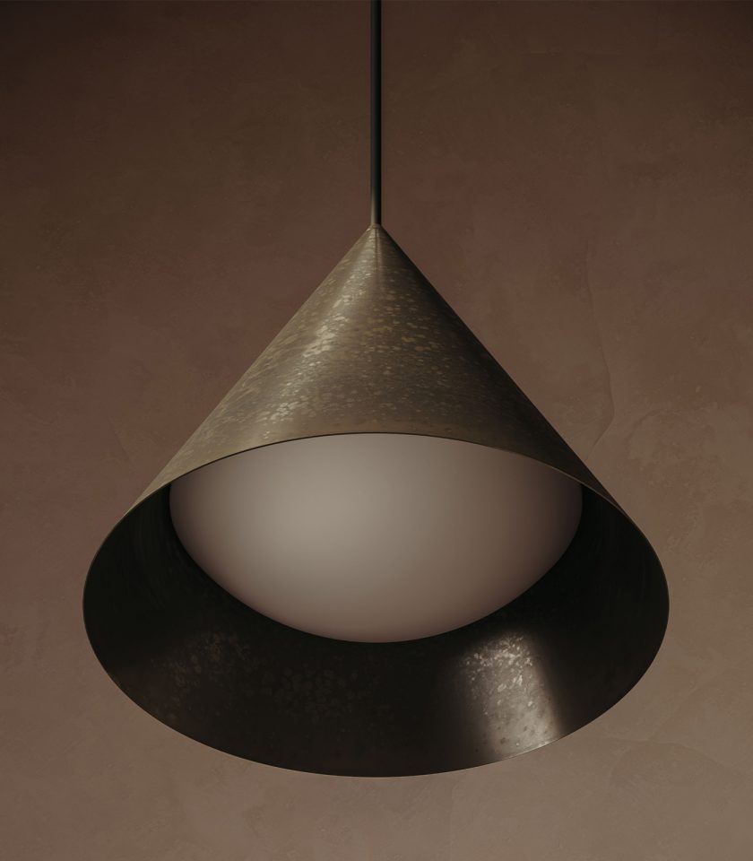 Cone Outdoor Pendant Light by Il Fanale