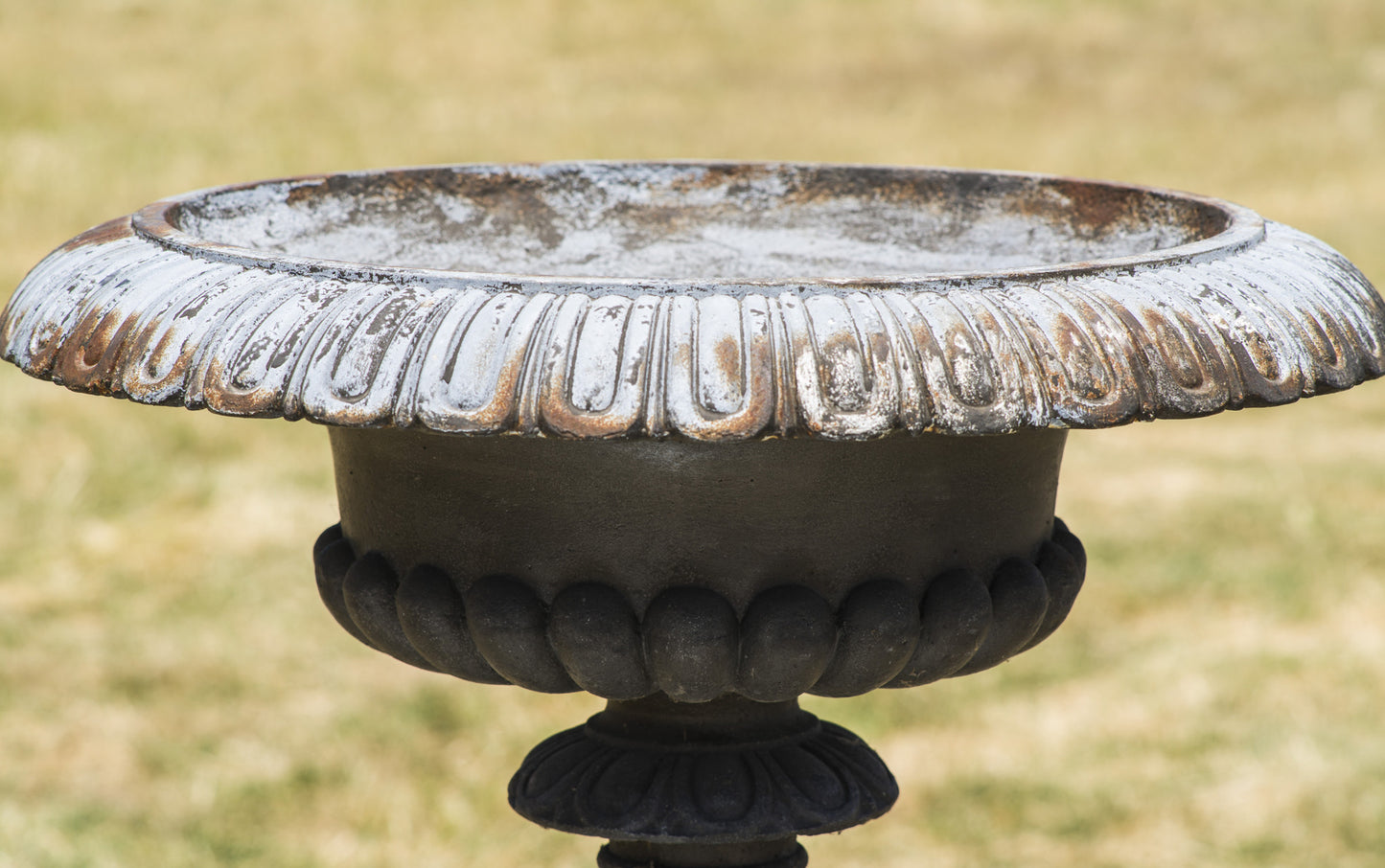Cast Iron Urn on Plinth