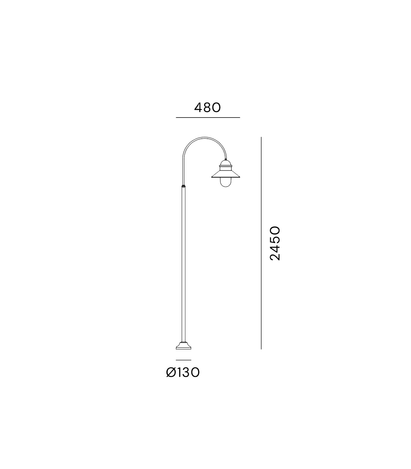 Borgo 1LT Post Light