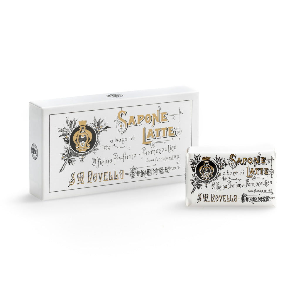Santa Maria Novella - Milk Soap, Gardenia  Fragrance - Box Of Three Bars