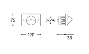 Samba Wall Light by Aldo Bernardi (Various Shapes)