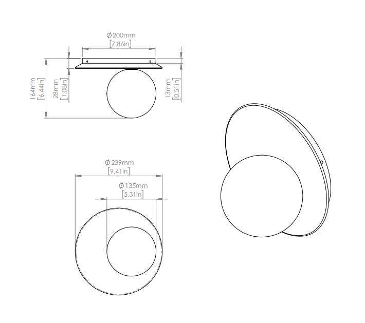 Emma PL Ceiling Light by Contardi