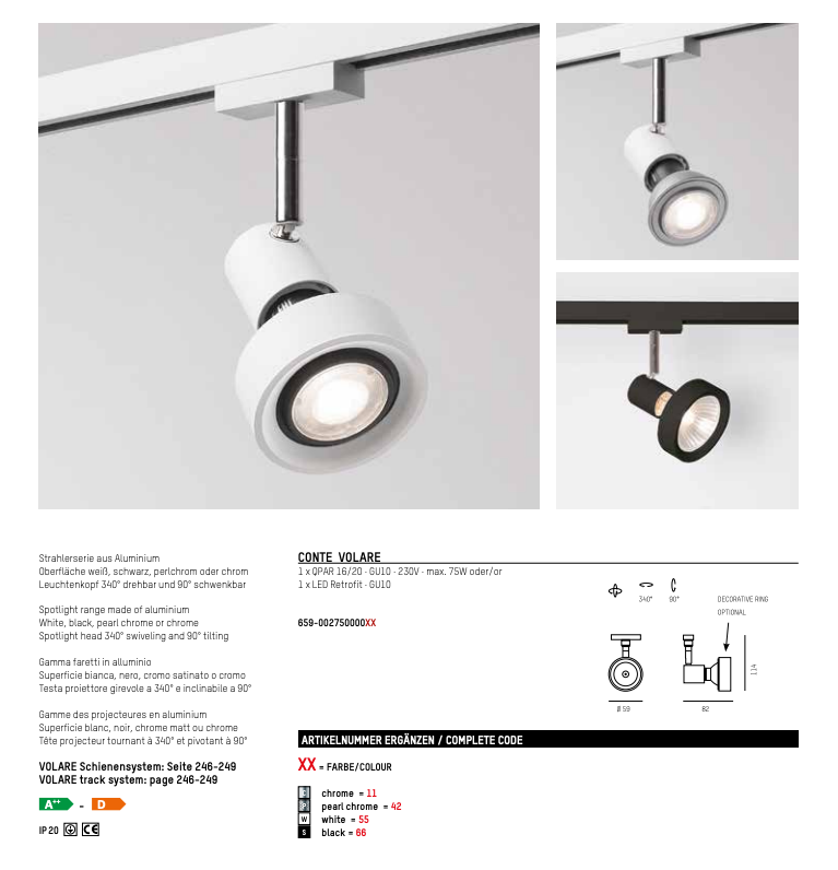 Conte Valare by Molte Luce Spotlight