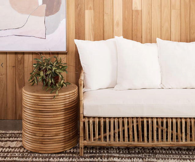 Lene Rattan Sofa