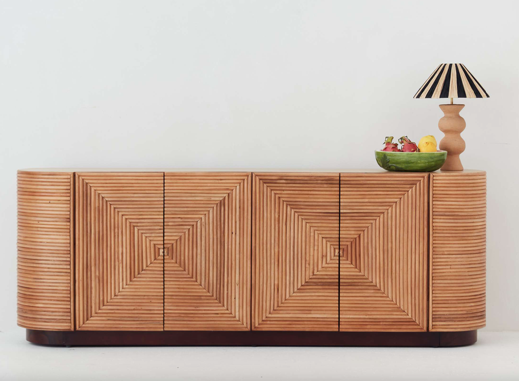 Panama Rattan 4 Door Console