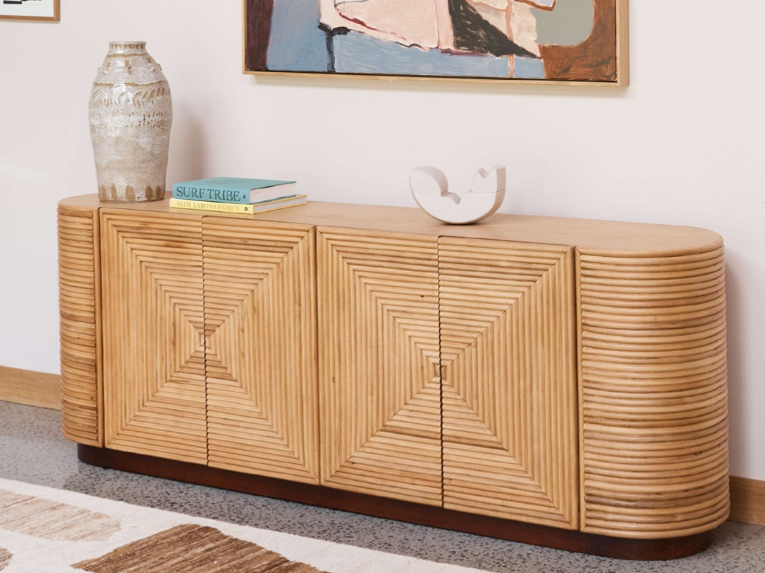 Panama Rattan 4 Door Console