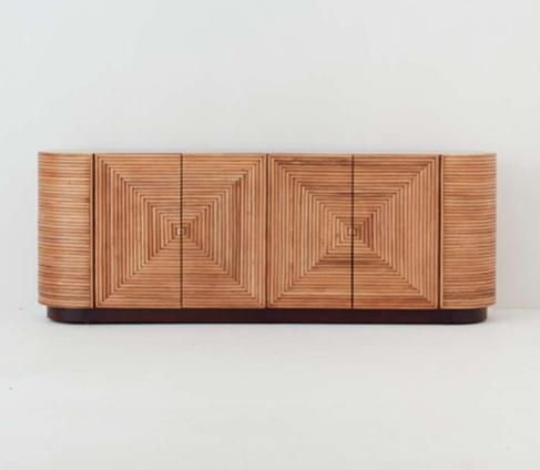 Panama Rattan 4 Door Console