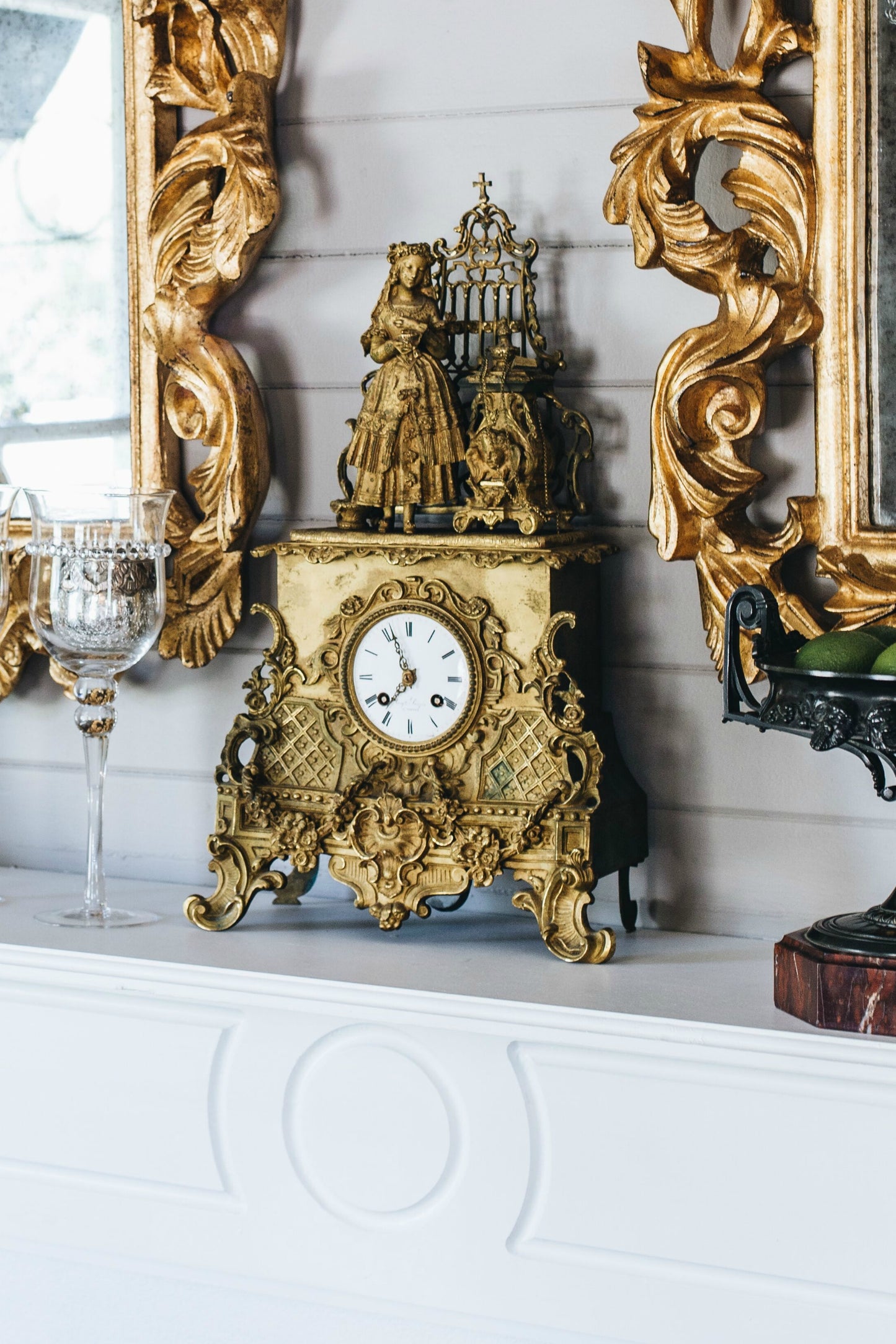 French  Gilt Bronze Clock