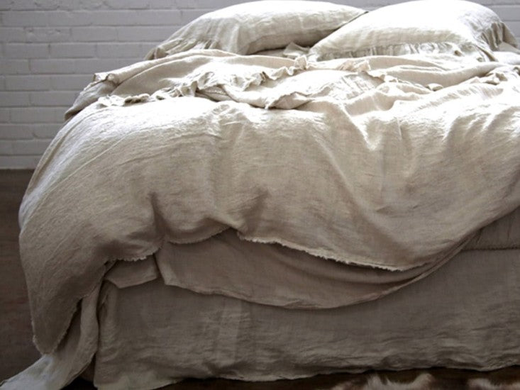 Basix Linen Bed Skirt / Valance - Queen
