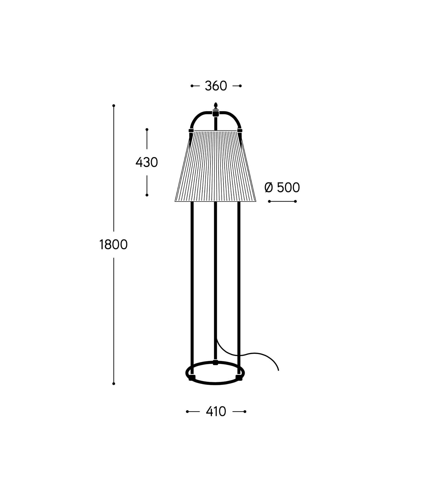 Tenarunga Floor Lamp by Aldo Bernardi