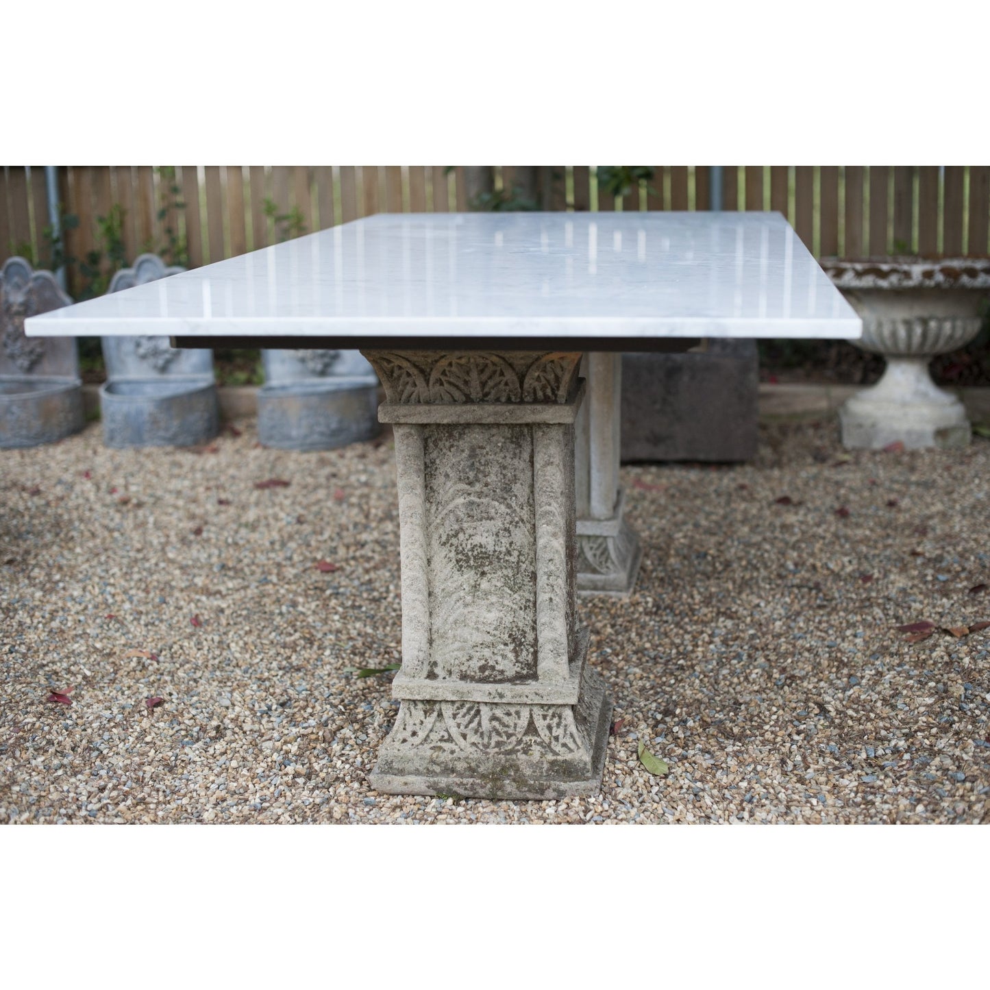 Carved Stone & Marble Table