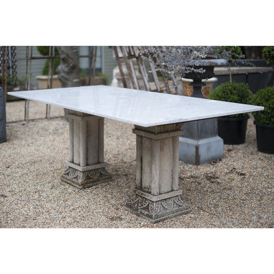 Carved Stone & Marble Table
