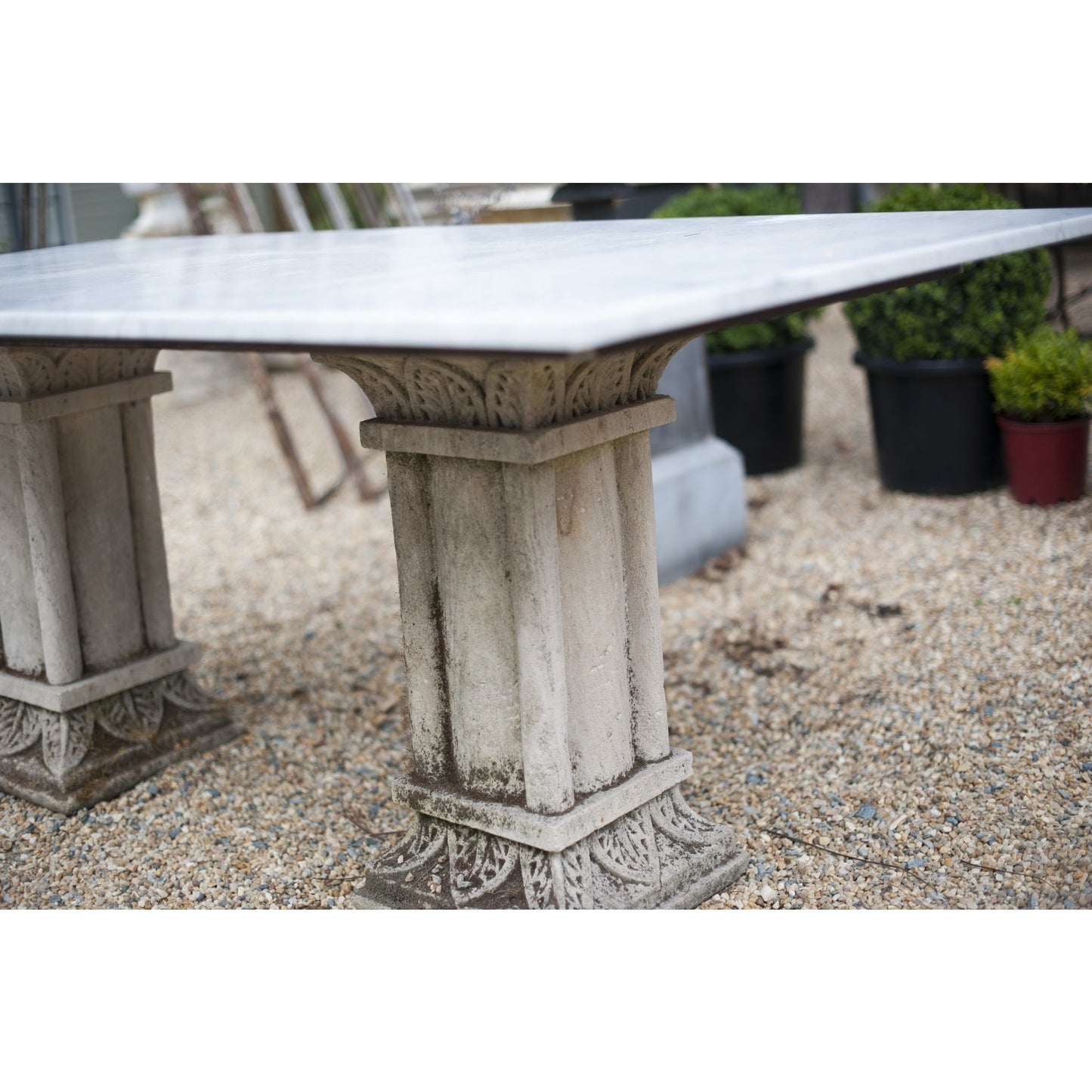 Carved Stone & Marble Table