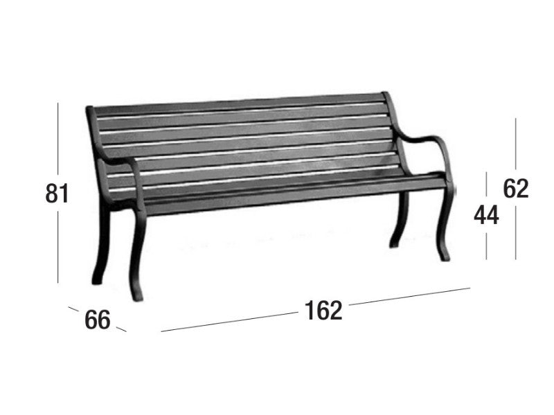 Oasi 3 Seater Bench