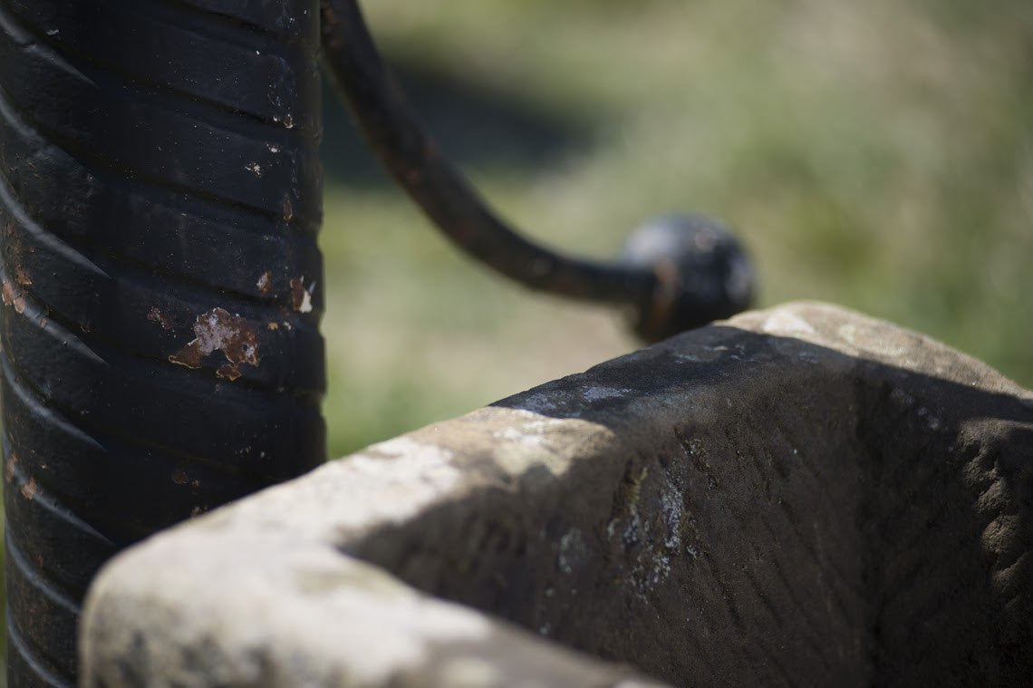 Cast Iron Pump and Stone Trough