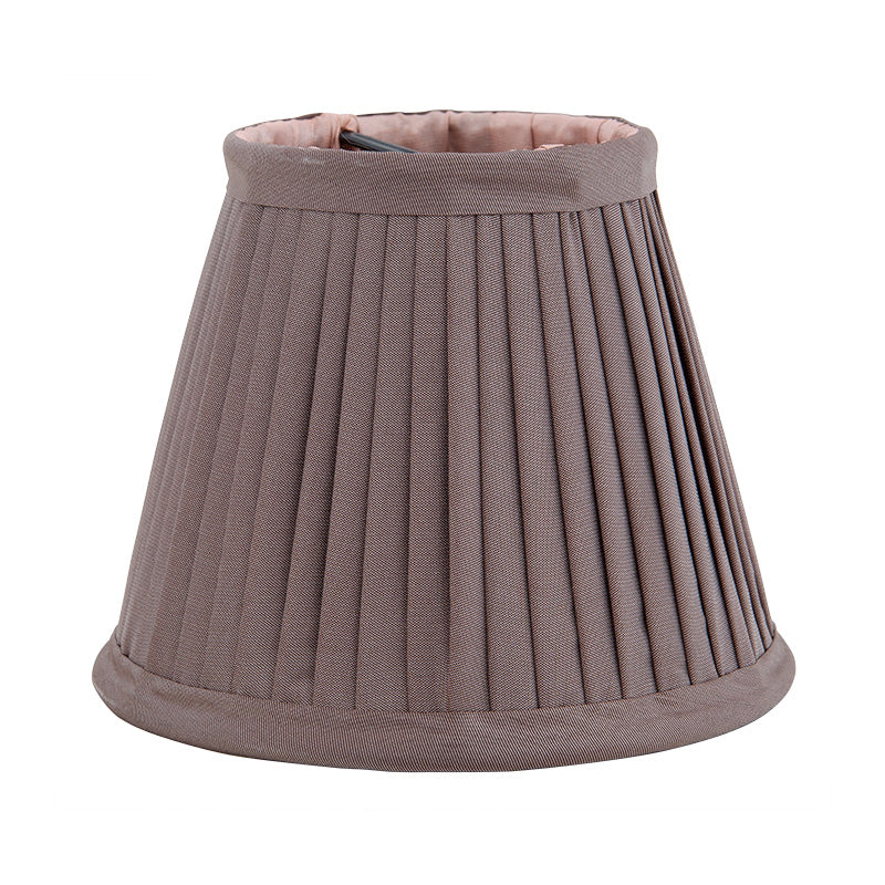 Taupe Mini Lamp Shades with Peach Lining