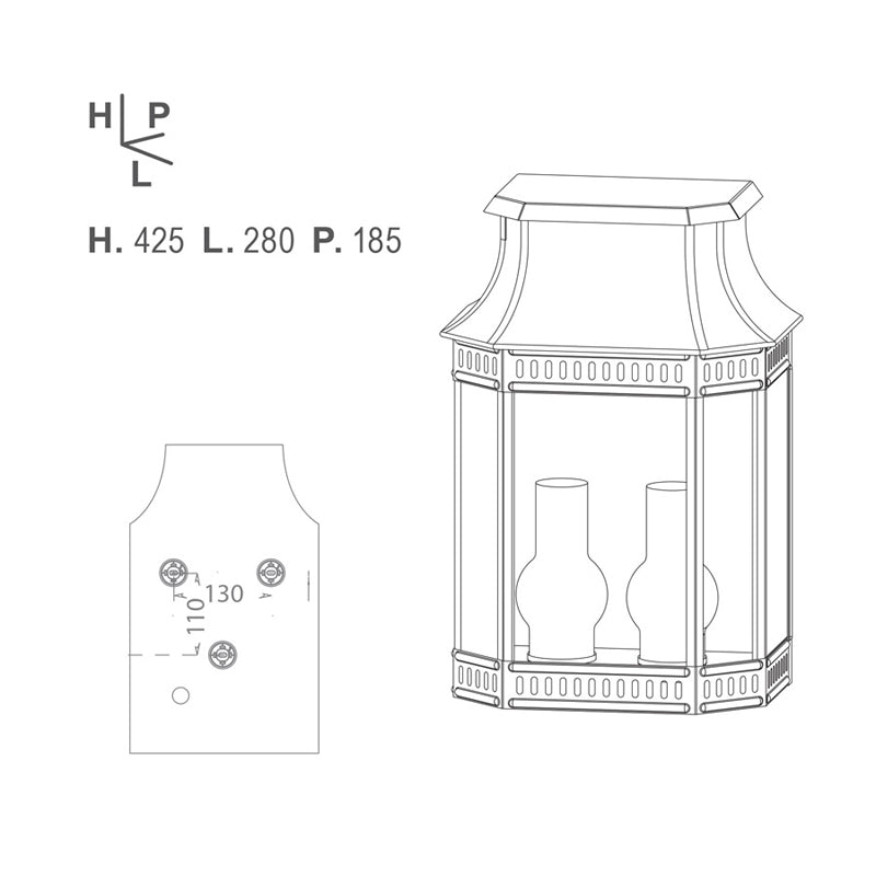 Louis Philippe 2 Wall Light