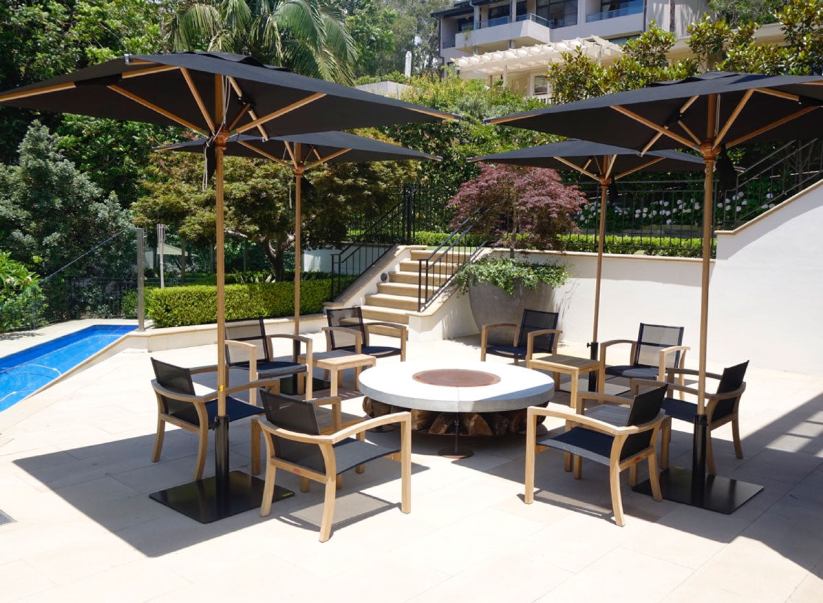 Timber Square Umbrella 2.1m