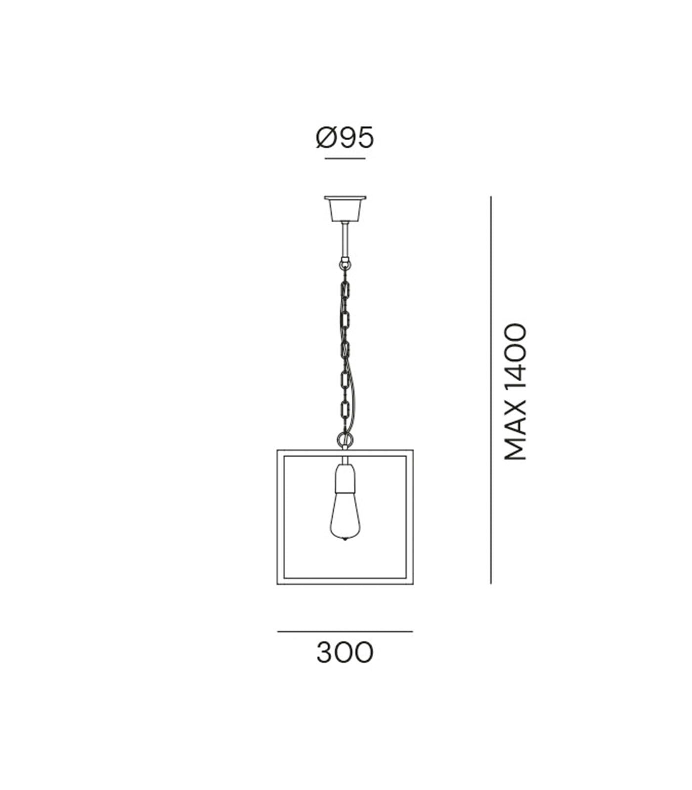 London 1 Light Pendant by Il Fanale
