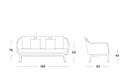 Anton Lounge Sofa 2.5